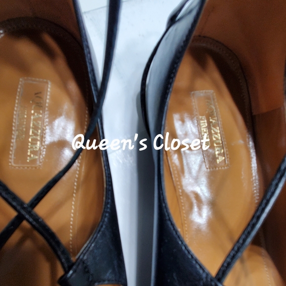 Aquazzura | Black Leather Christy Lace Up Flats - Picture 9 of 9